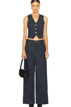 Fluffy Denim Waistcoat