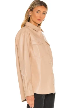 Frida Vegan Leather Shirt