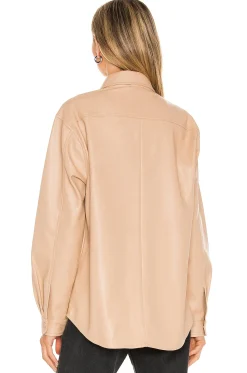 Frida Vegan Leather Shirt