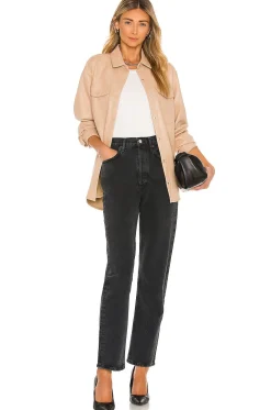 Frida Vegan Leather Shirt