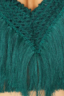 Fringe Trim Cropped Top