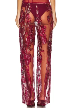 Full Length Embroidered Pants