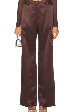 Galia Satin Cargo Pant