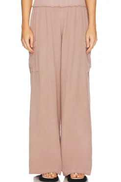 Gauze Wide Leg Cargo