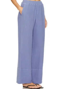 Gauze Wide Leg Pant
