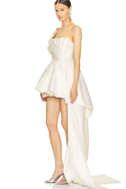 Genevive Blanc High Low Dress