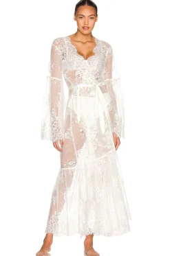 Georgina Long Lace Robe