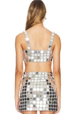 Gilles Sequin Crop Top