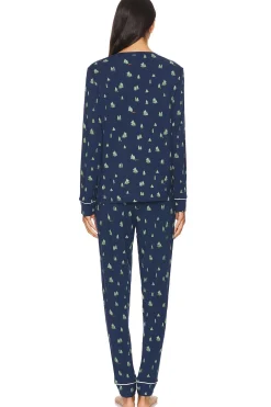 Gisele Printed Crew PJ Set