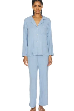 Gisele Rib Long PJ Set