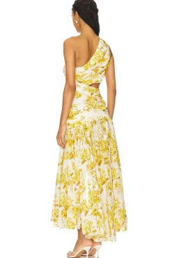 Golden Asymmetric Dress