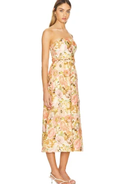 Golden Strapless Jumpsuit