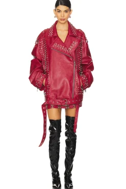 Goldie Studs Biker Jacket