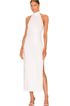 Halter Turtle Side Slit Gown