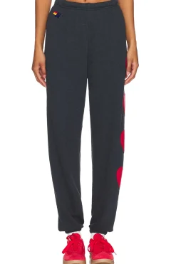 Heart Embroidery Sweatpant