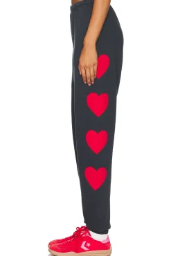 Heart Embroidery Sweatpant