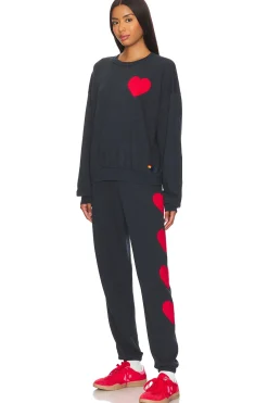 Heart Embroidery Sweatpant
