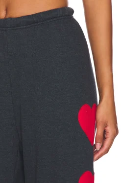 Heart Embroidery Sweatpant