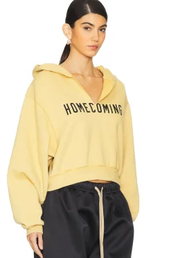 Heavy Fleece Cropped V-neck