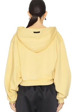 Heavy Fleece Cropped V-neck