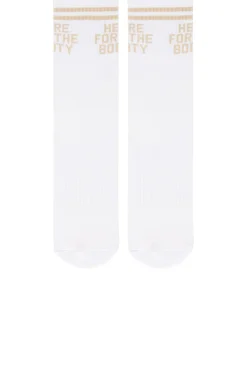 Here For The Booty Grip Socks