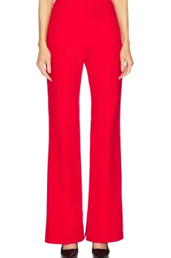 High Rise Slit-detailed Canvas Pant