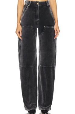 High Waisted Pant With Panel Detail