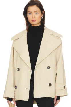 Highlands Peacoat In Tea Combo