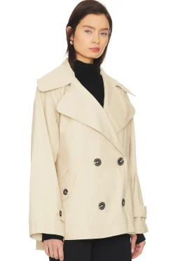 Highlands Peacoat In Tea Combo