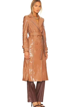 Hi-Shine Trench Coat