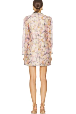 Illustration Diamante Mini Dress