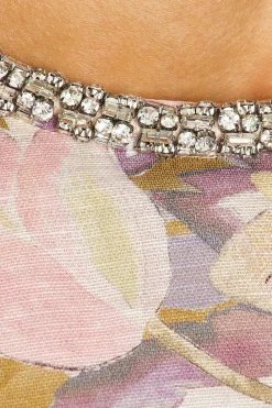 Illustration Diamante Mini Dress