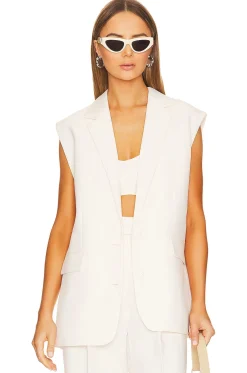 Irena Sleeveless Tailored Blazer