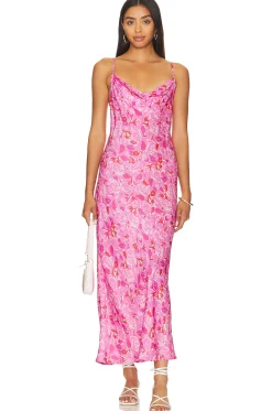 Islamorada Bias Strappy Maxi Dress