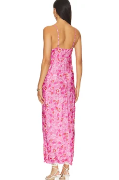 Islamorada Bias Strappy Maxi Dress