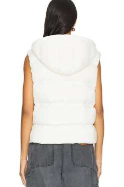Jacquard Channel Cropped Puffer Vest