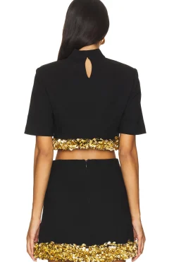 Jalen Short Sleeve Cropped Top