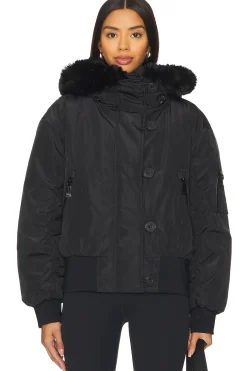 Jeanne Bomber Jacket With Faux Fur