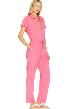 Jordan Short Sleeve Zip Front Jumpsuit