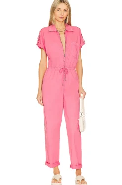 Jordan Short Sleeve Zip Front Jumpsuit