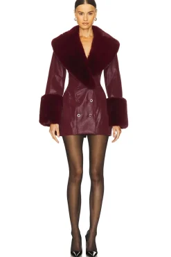 Julieta Faux Leather Coat