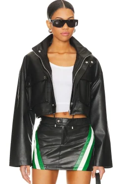 Katie Faux Leather Jacket
