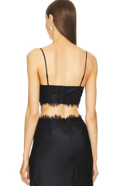 Kelvis Lace Trim Bra Top