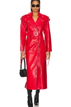 Knightley Leather Trench Coat