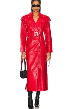 Knightley Leather Trench Coat