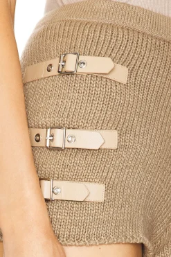 Knitted Buckle Shorts