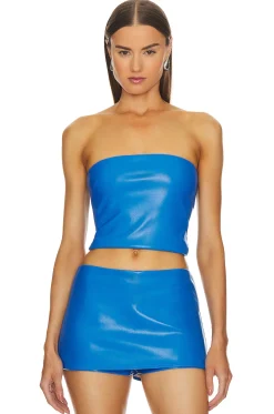 Kya Faux Leather Top