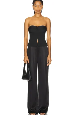 La Lune Mid Rise Straight Leg Pant