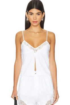 Lace Insert Poplin Cami