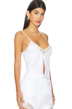 Lace Insert Poplin Cami